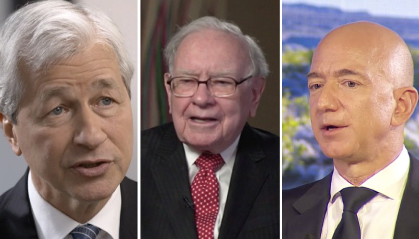 Jamie Dimon, Warren Buffett, Jeff Bezos